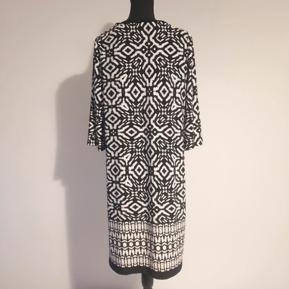 Chicos Black and White Sheath Dress - Picture 2 of 12